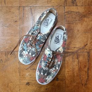 NEW Vans Authentic - sz 10 - floral pattern